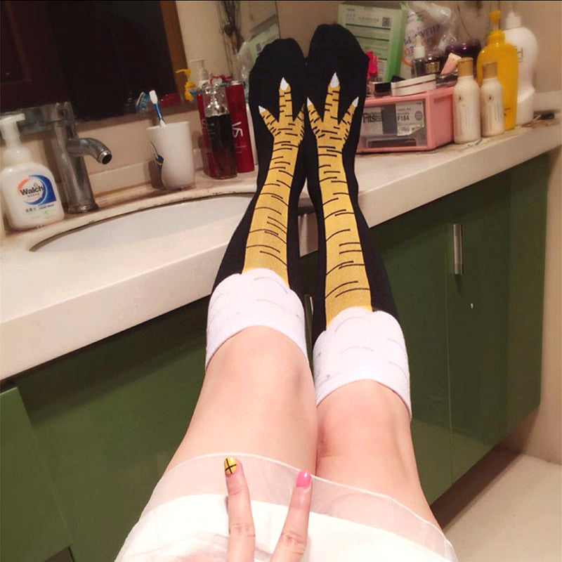 Flamingo Cotton Knee Socks