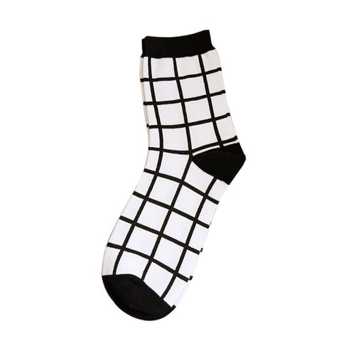 Striped Plaid Socks