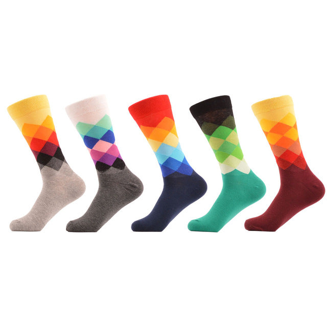 Colorful Men Long Socks – Sock Addiction Anonymous