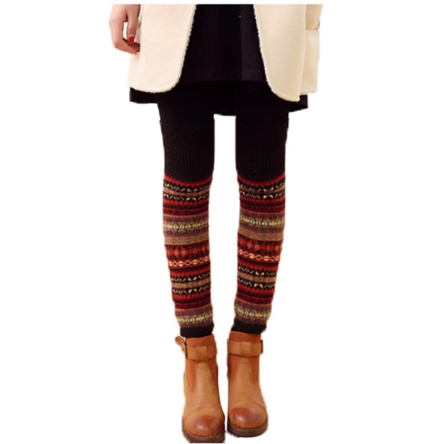 Winter Knit Long Socks